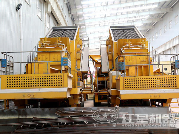 紅星機(jī)器移動破碎站價格