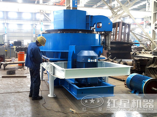 紅星礦石沖擊式制沙機車間 紅星礦石沖擊式制沙機車間