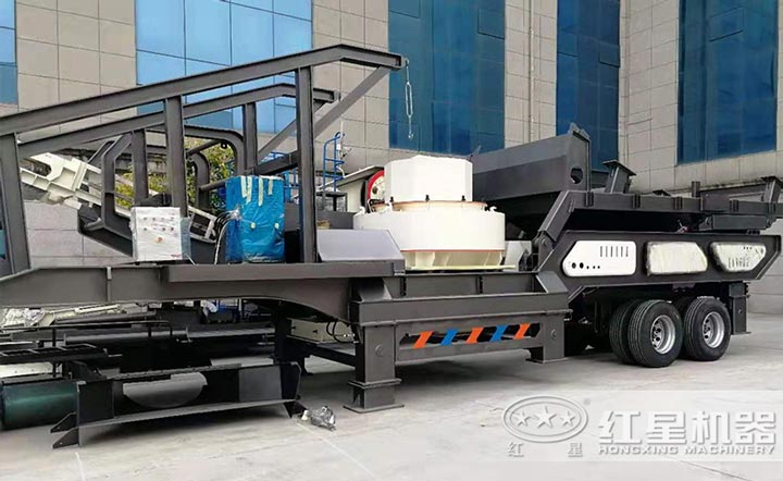 移動式制砂機可直接開到作業場地，方便作業