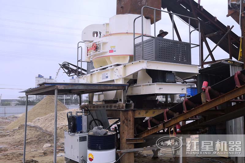 江蘇客戶時產30-40T花崗巖制砂機生產線現場 江蘇客戶時產30-40T花崗巖制砂機生產線現場