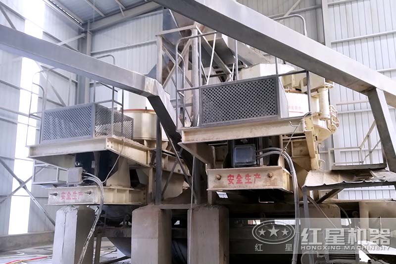 河南時產150T花崗巖制砂機生產線客戶現場 河南時產150T花崗巖制砂機生產線客戶現場