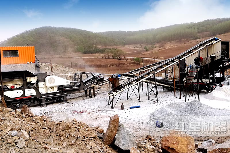 移動碎沙機客戶現場實拍圖 移動碎沙機客戶現場實拍圖