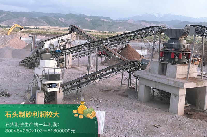 石頭制砂生產(chǎn)線利潤較大 石頭制砂生產(chǎn)線利潤較大