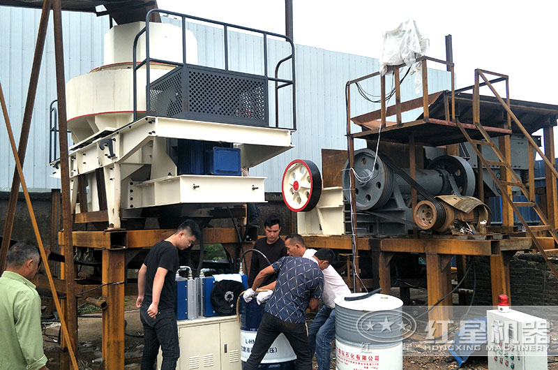 制砂現場 制砂現場