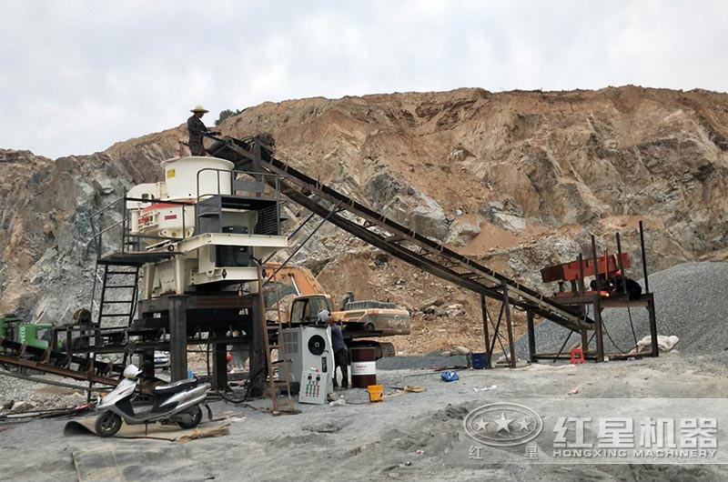 玄武巖制砂加工現(xiàn)場(chǎng) 玄武巖制砂加工現(xiàn)場(chǎng)